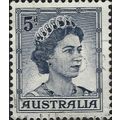 AUSTRALIA, Queen Elizabeth II, blue 1959, 5d, #3