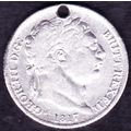 1817 Great Britain 6 Pence Silver Coin