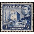 Cyprus 1938 - KG VI Landscapes Kolossi Castle 3...