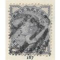 HALF PENNY QV GB 1884 USED CLASSIC LILAC & GREE...