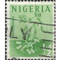 NIGERIA, Peanut plant, green 1961, ½d