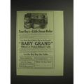 1914 Brunswick Baby Grand Billiard Table Ad - Y...