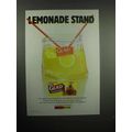 2000 Glad Stand & Zip Bag Ad - Lemonade Stand