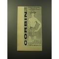1960 Corbin Gentlemen's Bathing Short Advertisement