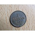 Guernsey 1933 1 Double Coin