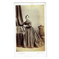 Victorian cdv photo woman standing Harrogate ph...