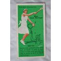 1936 Players Tennis No. 1 Service, Miss Joan Ha...