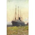 Orien t Line RMS OROTAVA Tuck Oilette Postcard ...