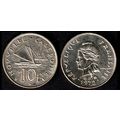 New Caledonia 10f 1972 Piogue and Marianne Used...