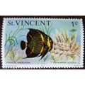 St Vincent 1975 Marine Life 1c French Angelfish...