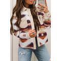 Multicolour Western Aztec Striped Patchwork Dou...