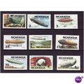 NICARAGUA 1977 ZEPPELIN SG 2140/2112 SET 9 VALS...