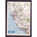 AMERICA POSTCARD - MAP CALIFORNIA COAST CARD No...