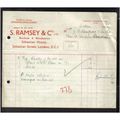 S. RAMSEY & CO LTD, SEBASTIAN ST , LONDON, EC1,...
