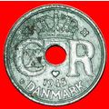 GERMAN OCCUPATION: DENMARK ★ 25 ORE 1945 CHRIST...