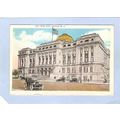 New Jersey Newark City Hall Street Scene Old Ca...