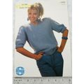 Vintage: Sirdar 8481 sweater, cotton DK