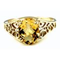 Citrine, 10KY Gold Ring, R005