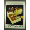1974 Shaw-Walker Modular Work Stations Ad