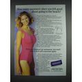 1997 Lands End Kindest Cut Swimwear Ad - To Beach