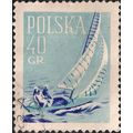 POLAND, YACHT, Sailing, blue 1959, 40 Gr