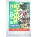 1995 programme Burscough v. Clitheroe, North We...