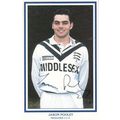 Jason Pooley Middlesex Cricket Club Hand Signed...