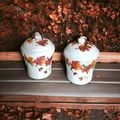 Acorns n Fall Leaves Salt & Pepper Shakers - Ce...