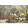 WINTER IN THE COUNTRY 1952 George Henry Durrie ...