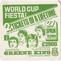 BEER MAT - GREENE KING BREWERY - WORLD CUP FIES...