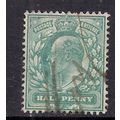 GB 1902 - 11 KEV11 1/2d Blue green SG 215 ( K298 )
