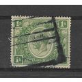 Kenya&Uganda.SG87 1s Green.Fine Used.Dec18a