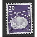 GERMANY 1975 30pf LILAC 105c RESCUE HELICOPTER ...