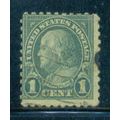 Used 581 1c Benjamin Franklin Average A16289