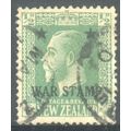 New Zealand 1915 - ½d green Overprinted "WAR ST...