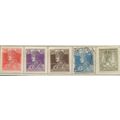 Hungary Stamps Scott #127 To 131, Mint Hinged, ...