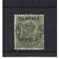 Burma.O7 4a Sage-Green.Fine Used.Jul25a