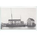 Tide Mill with Ketch Barge Salcot Belle Woodbridge Suffolk Reproduction Postcard