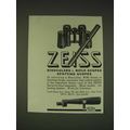 1935 Zeiss Bincoculars, Rifle Scopes and Spotti...