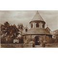 Vintage Sepia Postcard - The Round Church Cambr...
