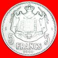 FRANCE: MONACO ★ 5 FRANCS 1945 UNCOMMON! LOW ST...