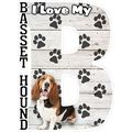 I Love My Basset Hound with Tounge Out Fridge M...