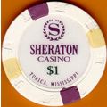 Sheraton. $1 Casino Chip. Tunica, MS. I27.