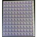 Albert Einstein Sheet of 100 - 8 Cent Postage S...