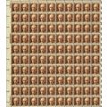 Ernest Taylor Pyle Sheet of 100 - 16 Cent Posta...