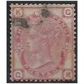 1874 SG143 3d Rose Plate 14 Fine Used Check Let...