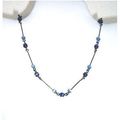 Necklace wire wrapped linked beads 16 inch unis...