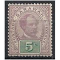 Sarawak 1891 SG12 5c Purple & Green Mounted Min...