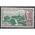Barbados 1950 SG280 60c Green & Claret Light Mo...
