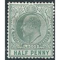 Lagos 1904 SG44 1/2d Dull Green & Green Mounted...